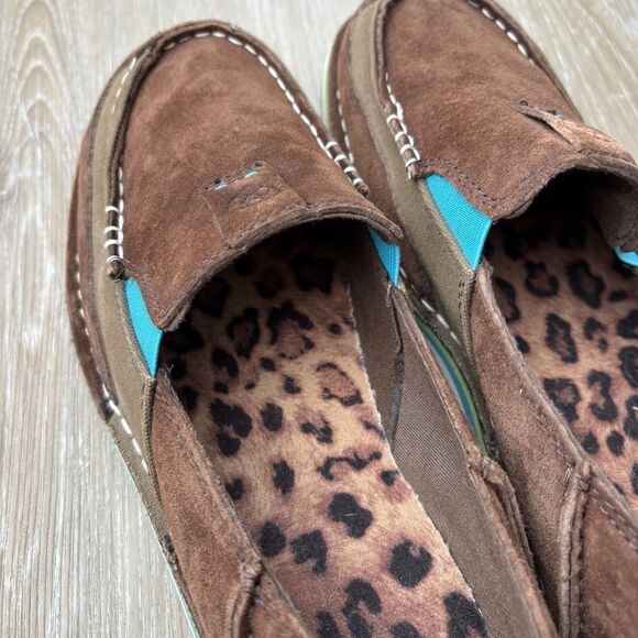 Ariat Shoes Womens Size 9.5 B Cruiser Brown Leather Slip On Loafer - Picture 7 of 7